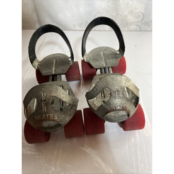 Vintage Super Skates Adjustable Metal Roller Skates - Picture 1 of 7